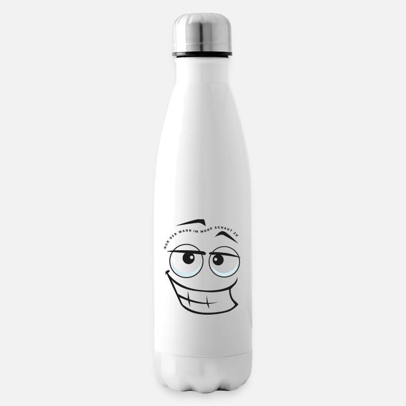 nur der Mann im Mond - Isolierflasche - Weiß