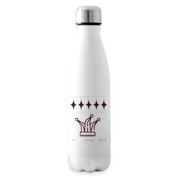 Jester Jukka print for paintball teams, barbwire - Insulated Water Bottle - white - Right
