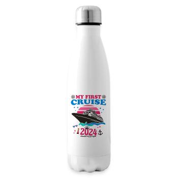 Ma première croisière en 2024 - Bouteille isotherme - blanc - Droite