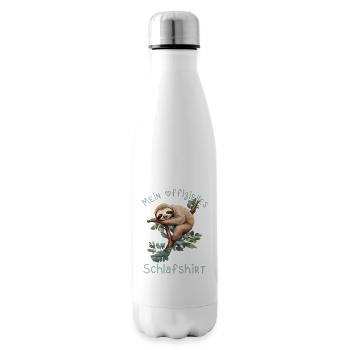 Mon Maillot de Nuit Paresseux Officiel - Bouteille isotherme - blanc - Droite