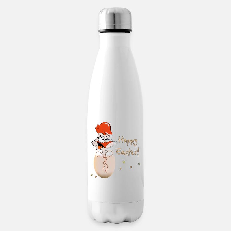 Happy Easter Hahn Ostern - Isolierflasche - Weiß