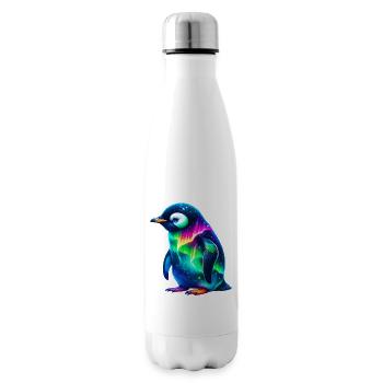 Aurora Borealis Penguin - Insulated Water Bottle - white - Right