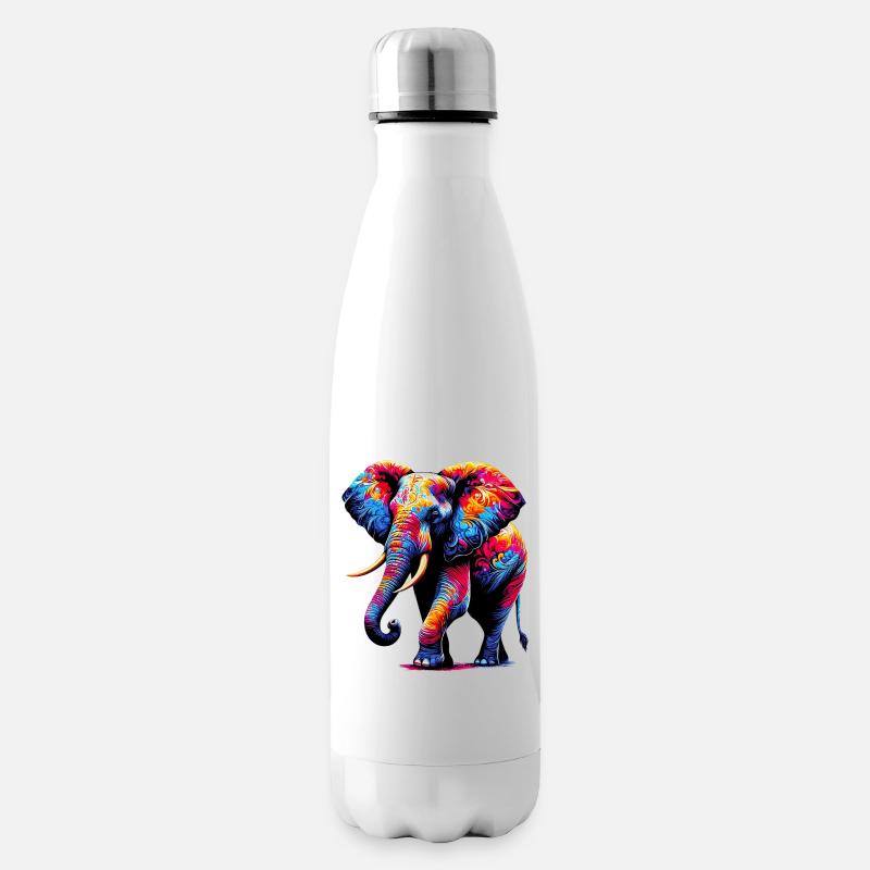 Éléphant - Bouteille isotherme - blanc