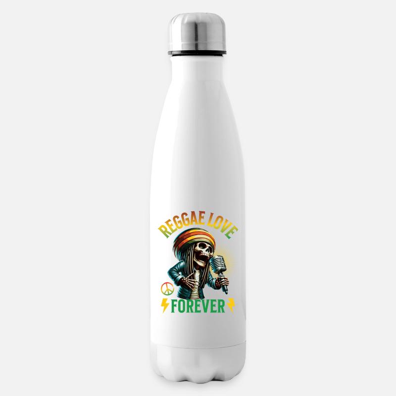 Reggae Love Forever Music - Isolierflasche - Weiß