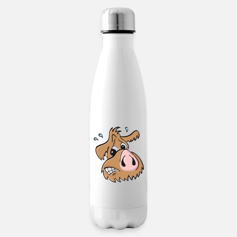Schweinehund - ups - Isolierflasche - Weiß