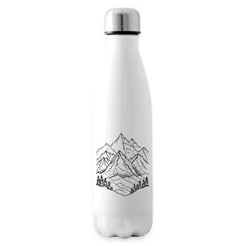 Mountain landscape - Insulated Water Bottle - white - Right