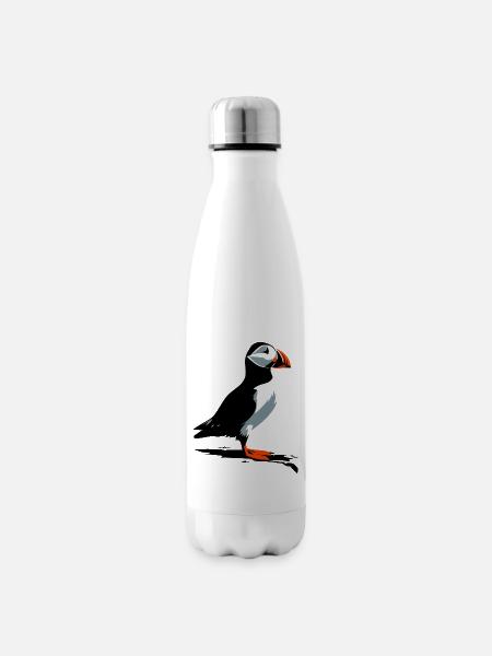 Papageitaucher - Isolierflasche - Weiß