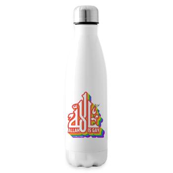 Allah Is Gay - Insulated Water Bottle - white - Right