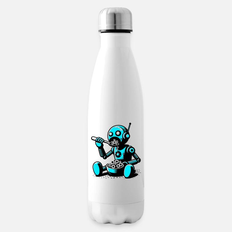 Robot extraterrestre martien extraterrestre - Bouteille isotherme - blanc