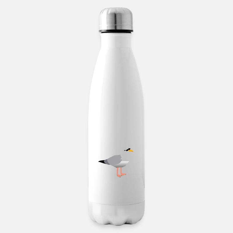 Hamburger Möwe - Isolierflasche - Weiß