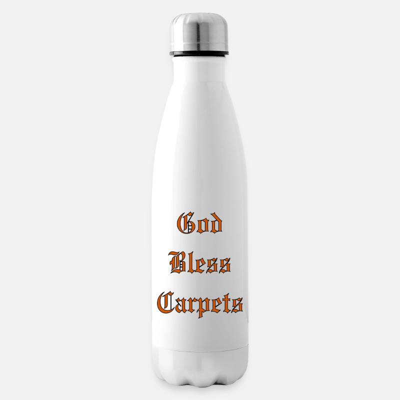 GodBlessCarpets - Insulated Water Bottle - white