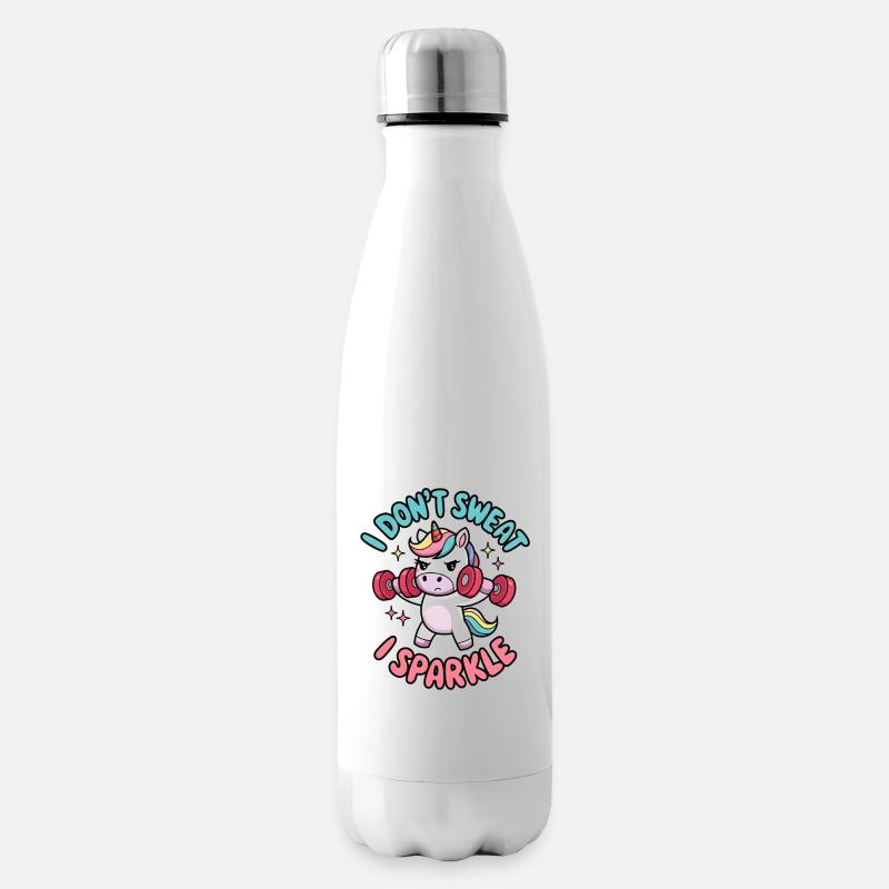 Ich schwitze nicht, ich funkle - Isolierflasche - Weiß