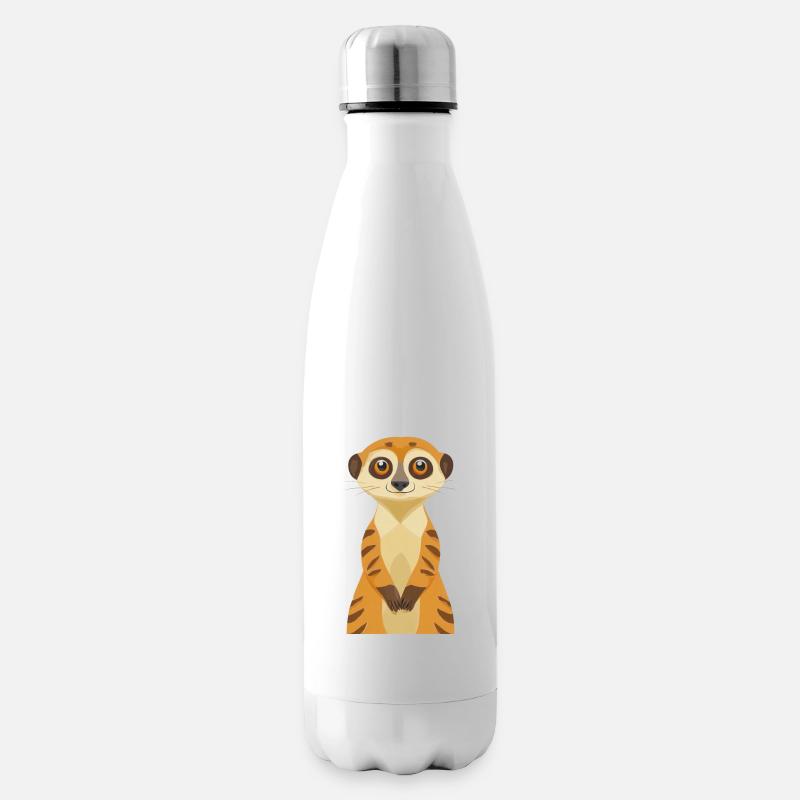 Erdmännchen - Isolierflasche - Weiß