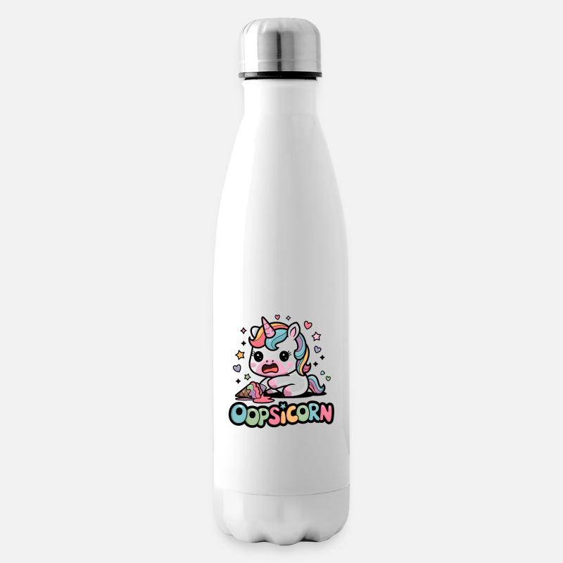 Oopsicorn - Insulated Water Bottle - white
