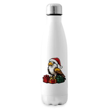 Adler Weihnachten Geschenke - Isolierflasche - Weiß - Rechts