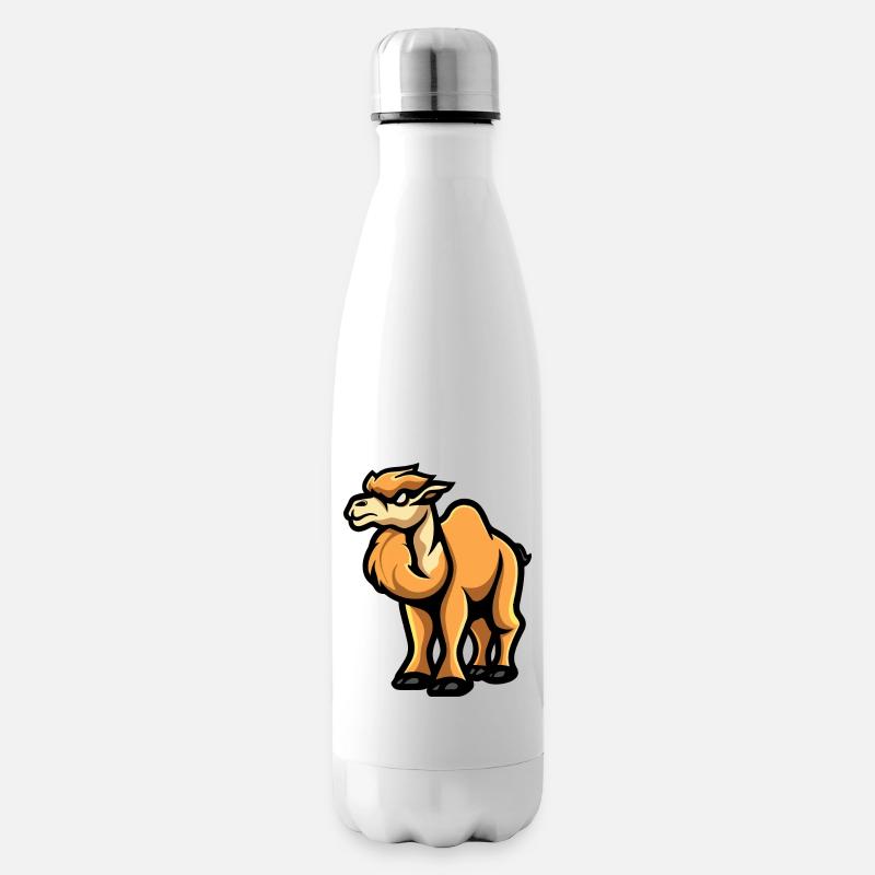 Camel Comic - Insulated Water Bottle - white