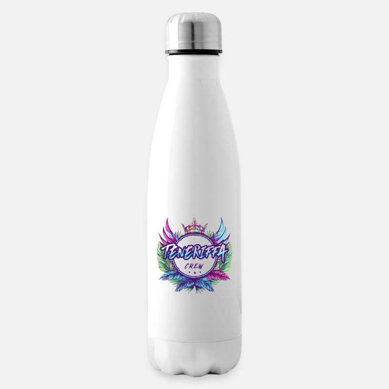 Teneriffa Crew Bunt - Isolierflasche - Weiß