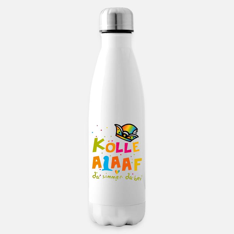Karneval Alaaf - Isolierflasche - Weiß