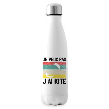 Je Peux Pas J'ai Kite Cadeau Humour - Bouteille isotherme - blanc - Droite