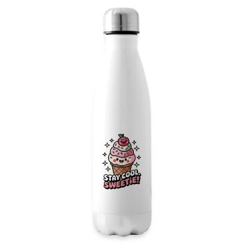 Stay Cool, Sweetie! - Insulated Water Bottle - white - Right