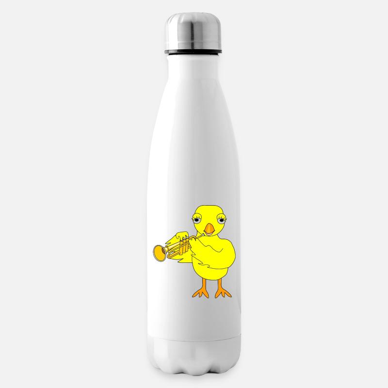 Trompetenküken - Isolierflasche - Weiß
