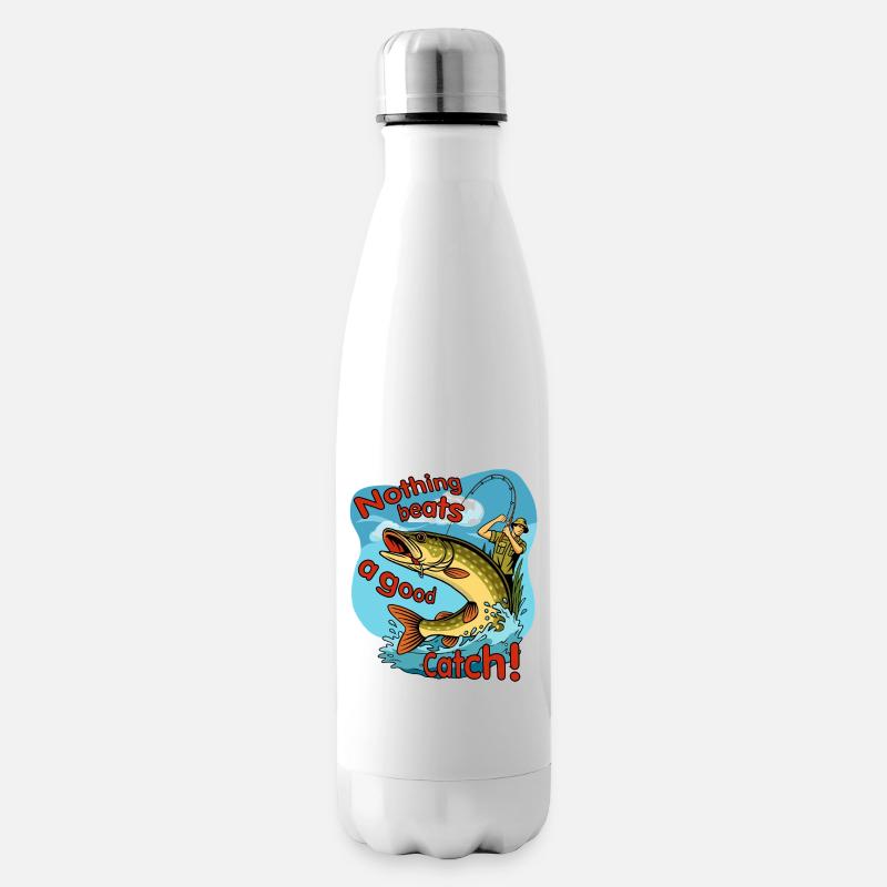 Rien ne vaut une bonne conception de pêche - Bouteille isotherme - blanc