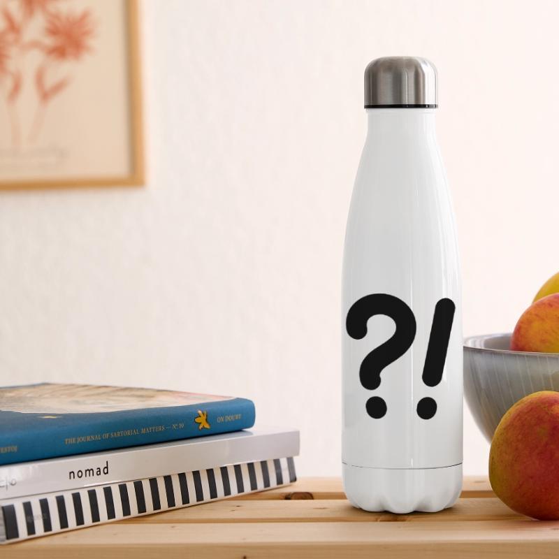 Points d’interrogation et points d’exclamation Bouteille isotherme