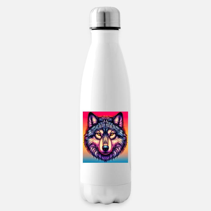 Loup - Bouteille isotherme - blanc