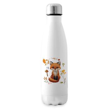 Fox in the forest - Insulated Water Bottle - white - Right
