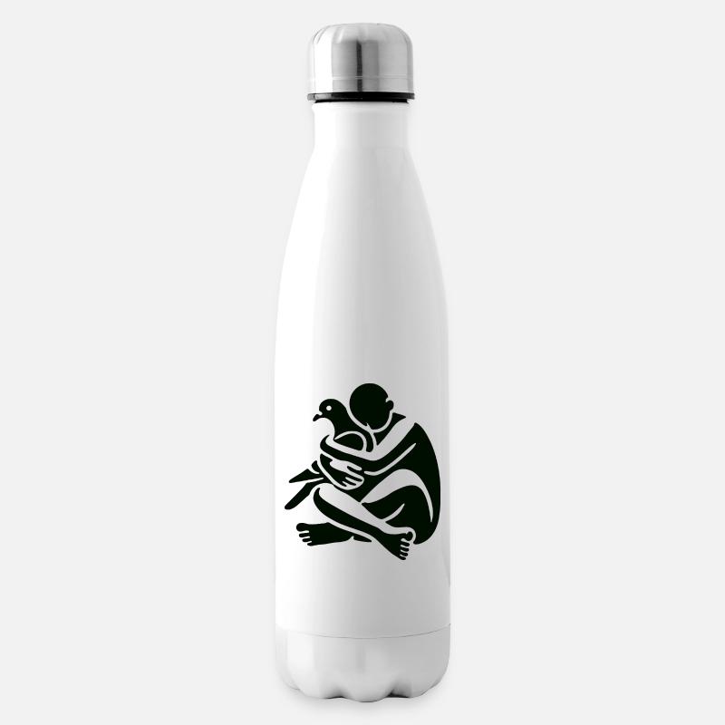 Tauben bringen Frieden - Isolierflasche - Weiß