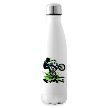 Vélo BMX - Bouteille isotherme - blanc - Droite