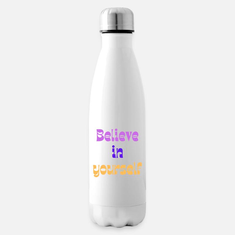 Believe in Yourself Retro Gradient - Isolierflasche - Weiß