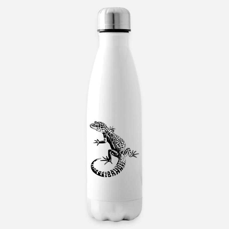 Leopardgecko - Isolierflasche - Weiß