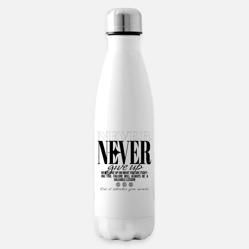 Ne cesse jamais de découvrir - Bouteille isotherme - blanc