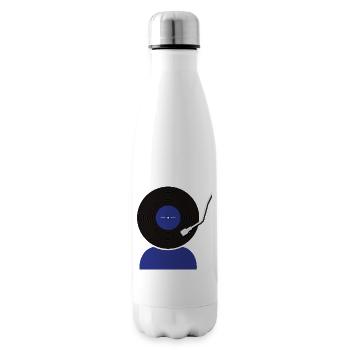 Schallplatten Kopf - Isolierflasche - Weiß - Rechts