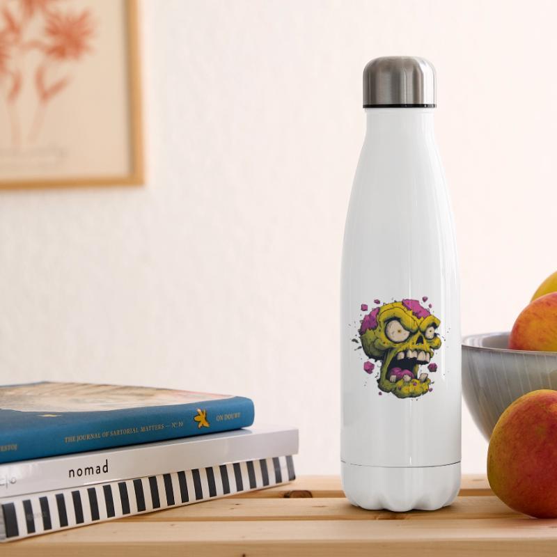 Exploding Skull – Comic Horror Motif Insulated Water Bottle