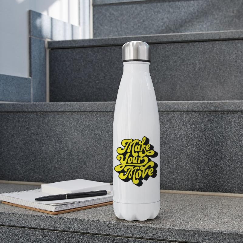 Make Your Move – Neon Script Insulated Water Bottle