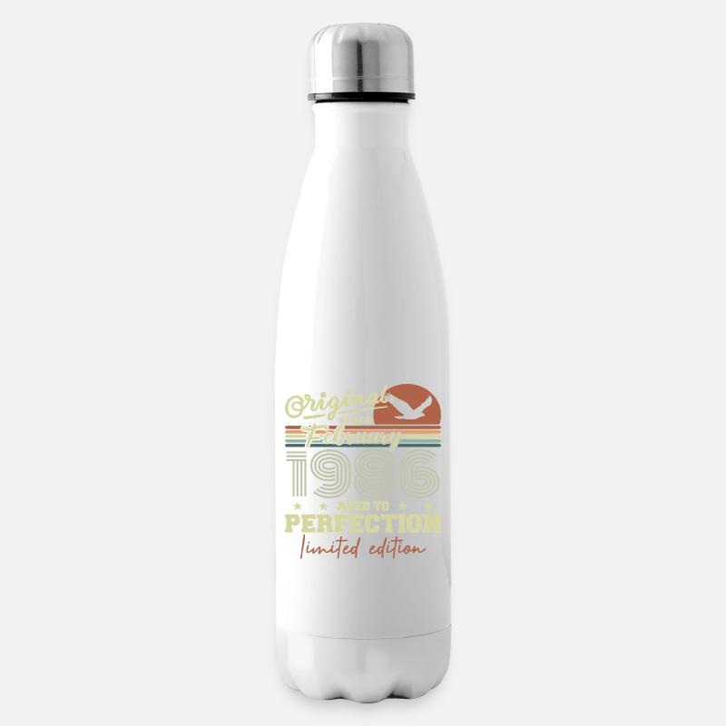 Anniversaire février 1986 - Bouteille isotherme - blanc