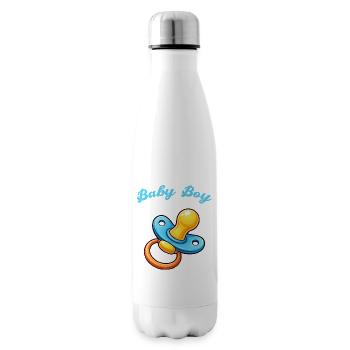 Pacifier Cartoon Baby - Insulated Water Bottle - white - Right