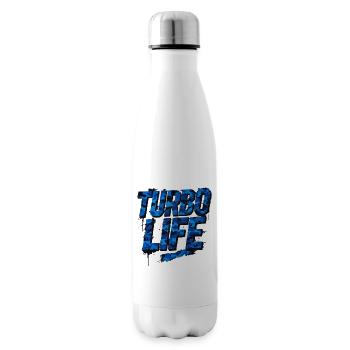 Turbo Life Blue Camo Car Szene Style - Isolierflasche - Weiß - Rechts