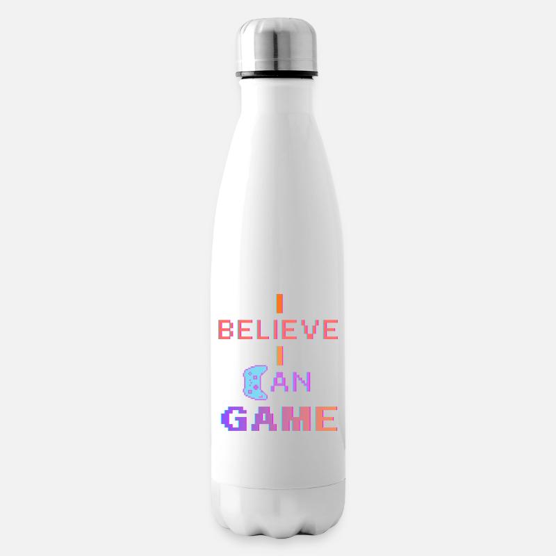I Believe I Can Game - Isolierflasche - Weiß