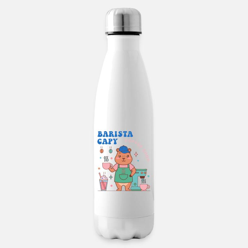 Charme du Café Barista de Capy - Bouteille isotherme - blanc