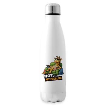 Not My Problem Giraffe Canapé Meme - Bouteille isotherme - blanc - Droite