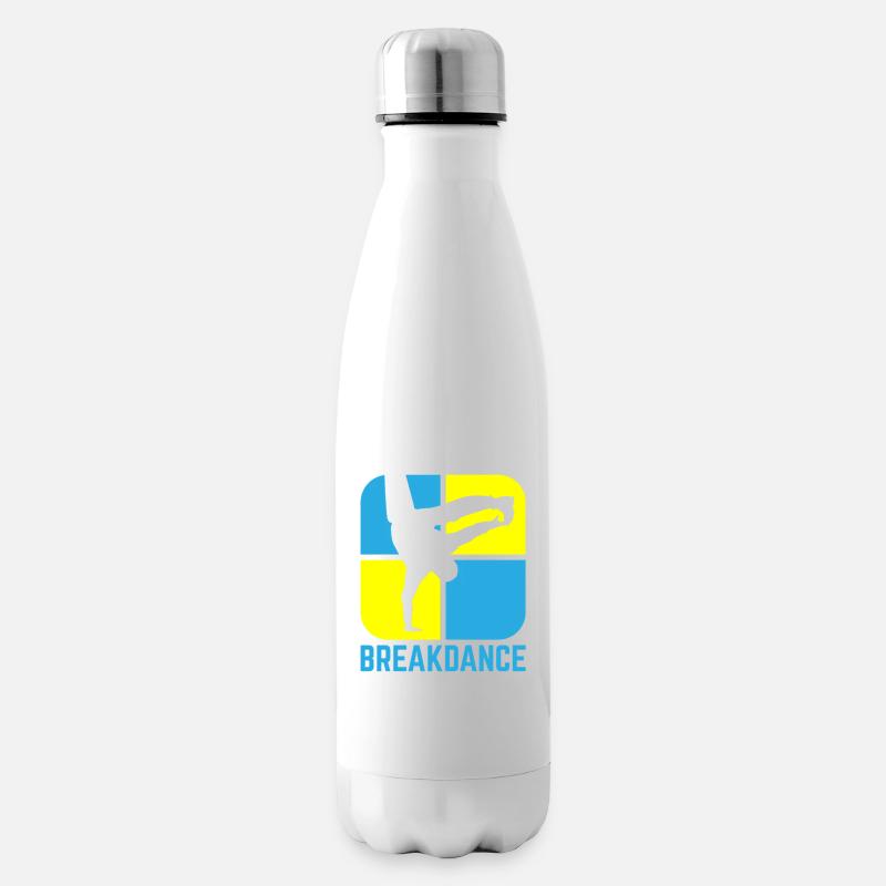 Breakdancing - Insulated Water Bottle - white