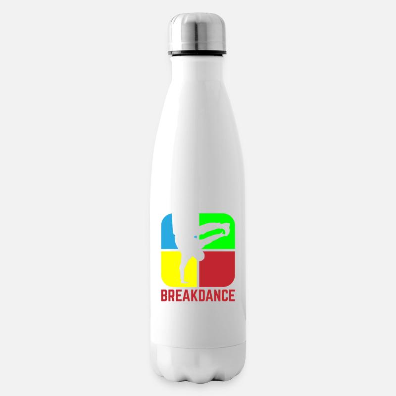 Breakdancing - Insulated Water Bottle - white