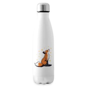 Fuchs und Sterne - Isolierflasche - Weiß - Rechts