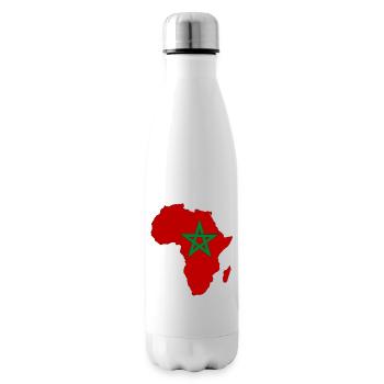 Marokko Flagge Afrika - Isolierflasche - Weiß - Rechts