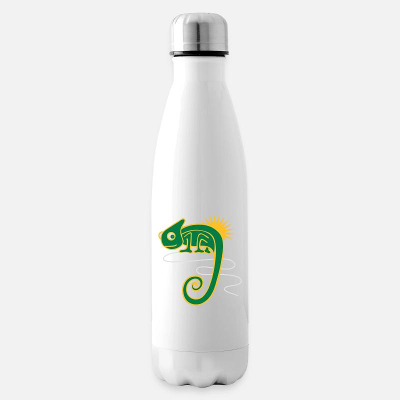 Le caméléon - Bouteille isotherme - blanc