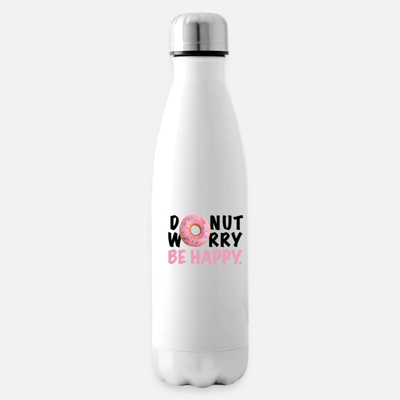 DONUT WORRY BE HAPPY - Isolierflasche - Weiß