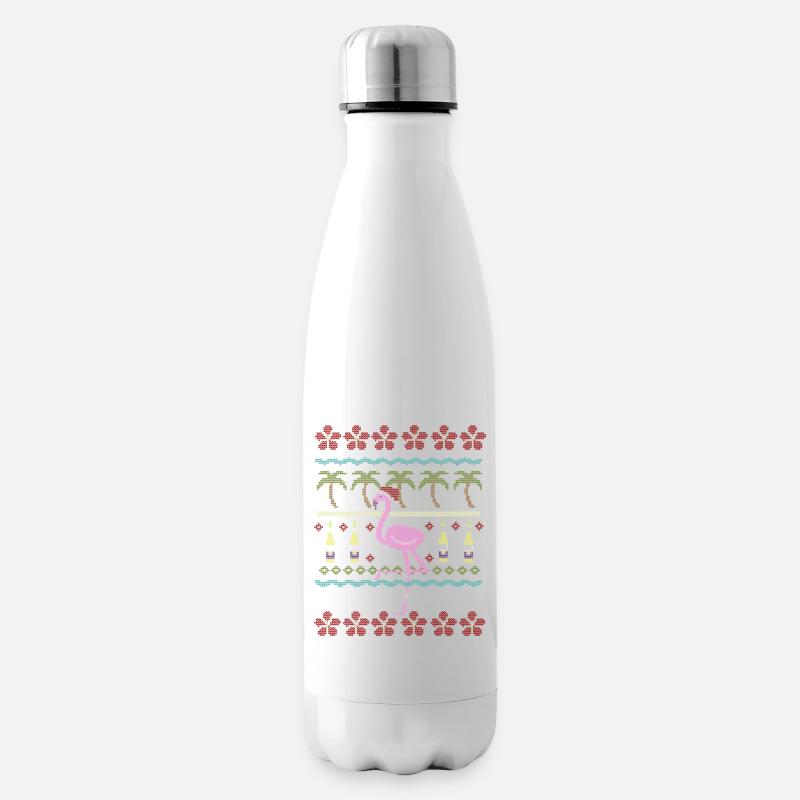 Flamingo - Bouteille isotherme - blanc